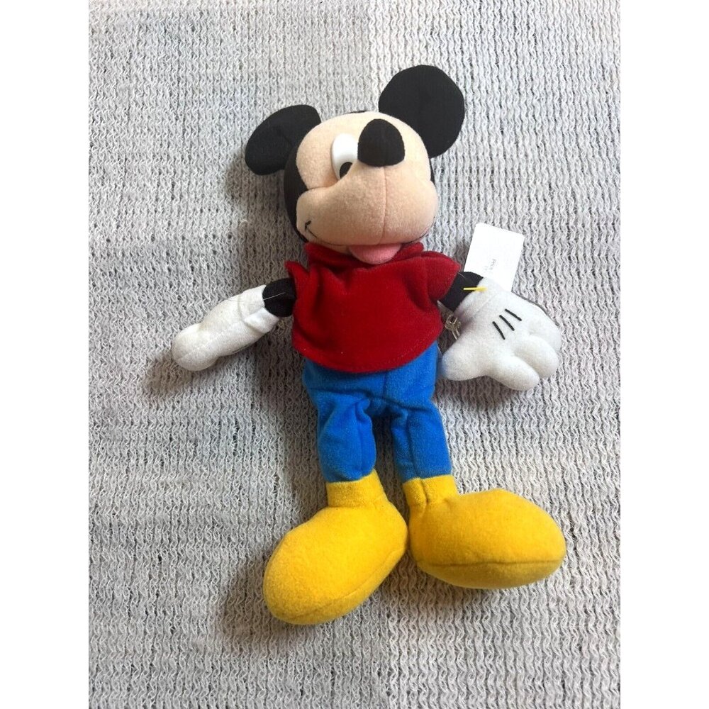Vintage‎ Disney Mattel Star 9" Mickey Mouse Bean Bag Stuffed Plush